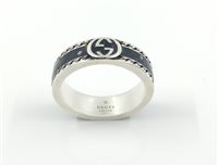 Anello Gucci Interlocking in Argento YBC701620001015 - YBC701620001015